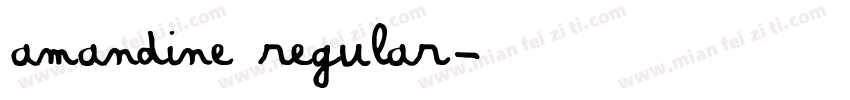 amandine regular字体转换